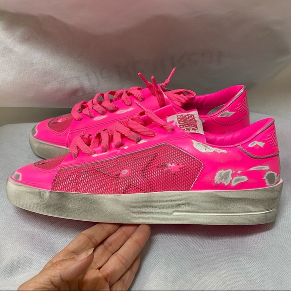 NIB Golden Goose Stardan Hot Pink Sneaker, 40 - Picture 6 of 15